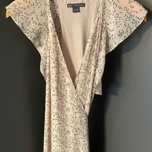 Elegant floor length Armani Exchange wrap dress size 4